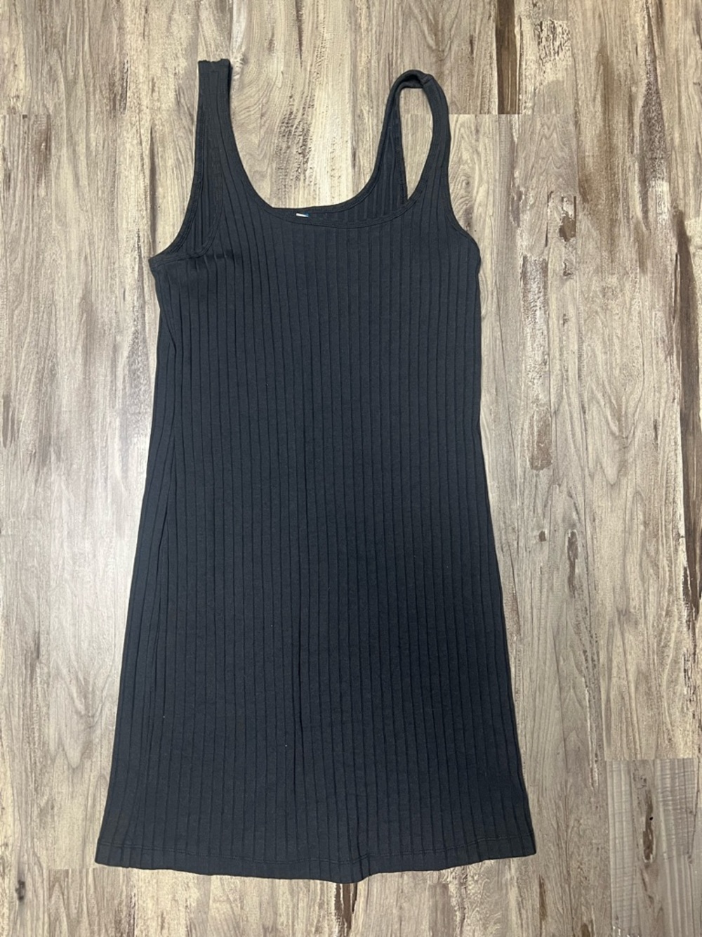 Old Navy Dark Gray Ribbed Tank Dress